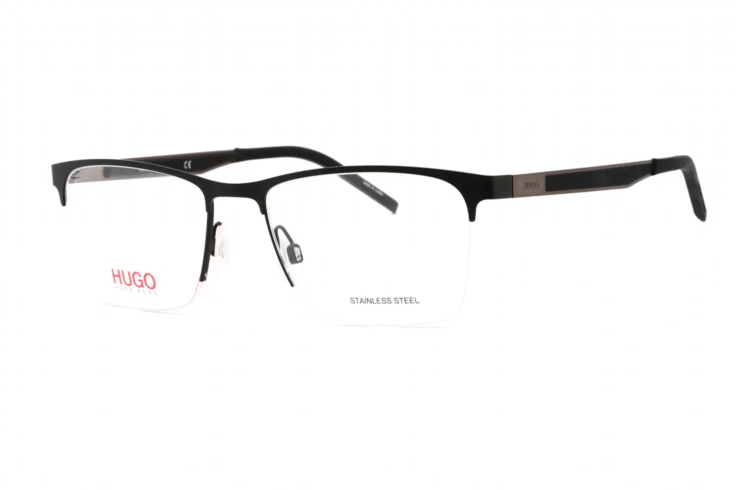 Hugo HG 1142 0RZZ 00 Eyeglasses Matte Black Dark Ruthenium 54mm Men