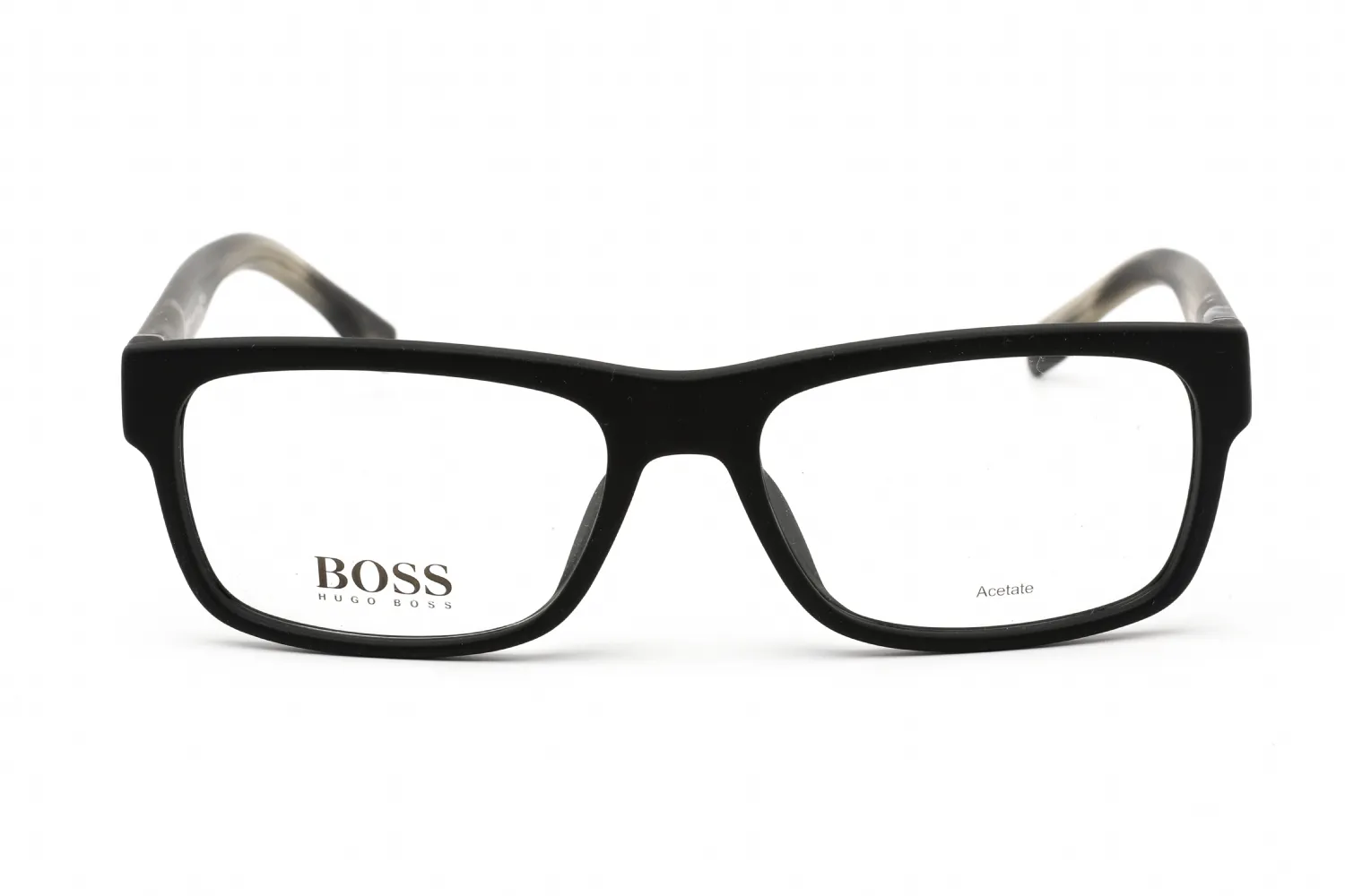 HUGO BOSS BOSS 0729/IT 02QC 00 Eyeglasses Black Grey Horn 54mm Men 2