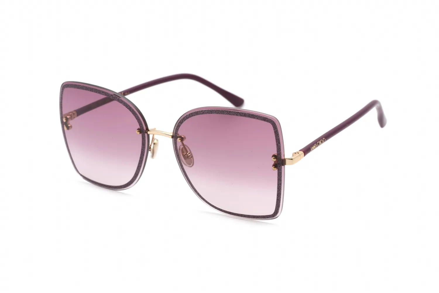 Jimmy Choo LETI/S 0VO1 Sunglasses Gold Plum 62mm Women