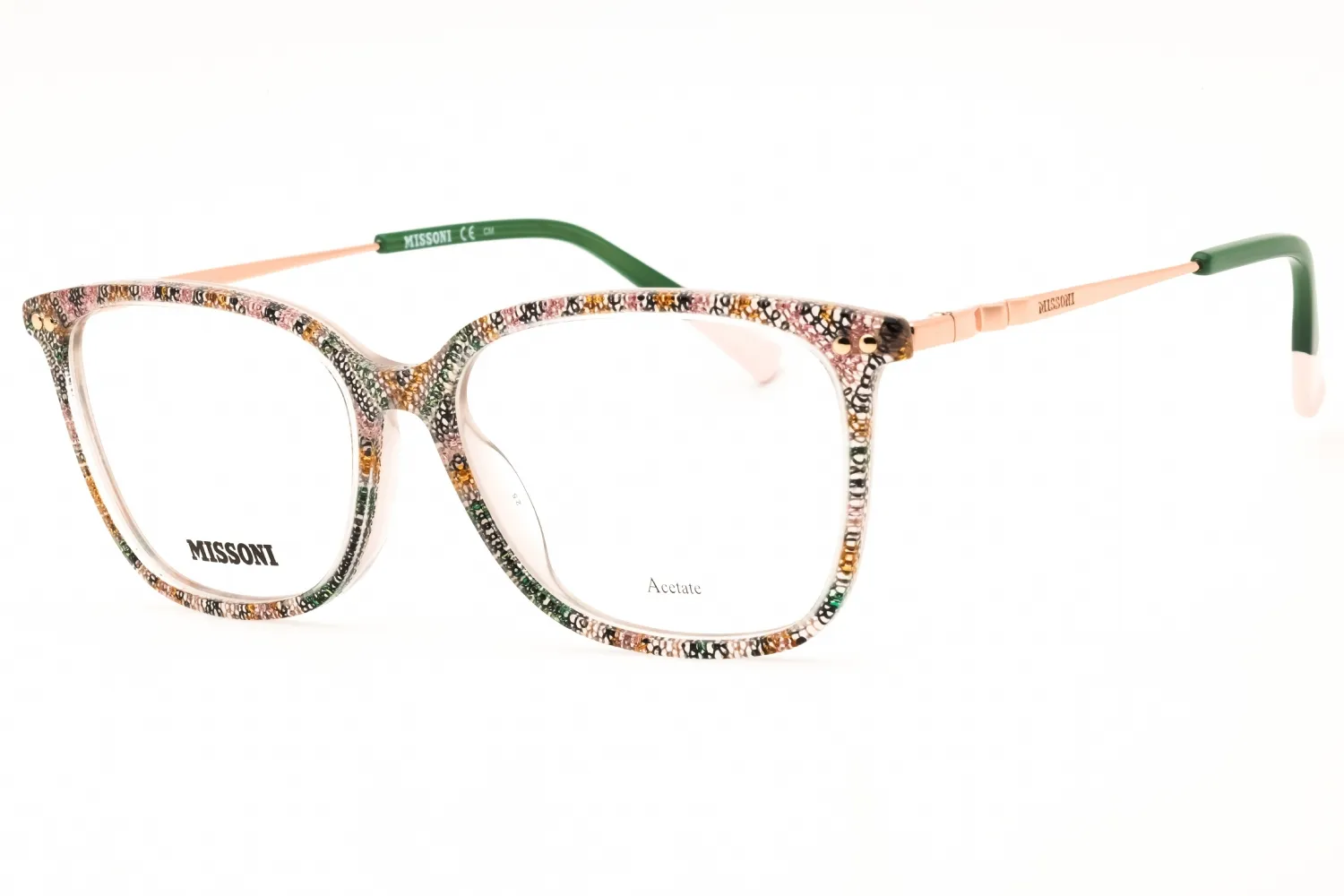 Missoni MIS 0085 0038 00 Eyeglasses Pttrpkgrn 53mm Women