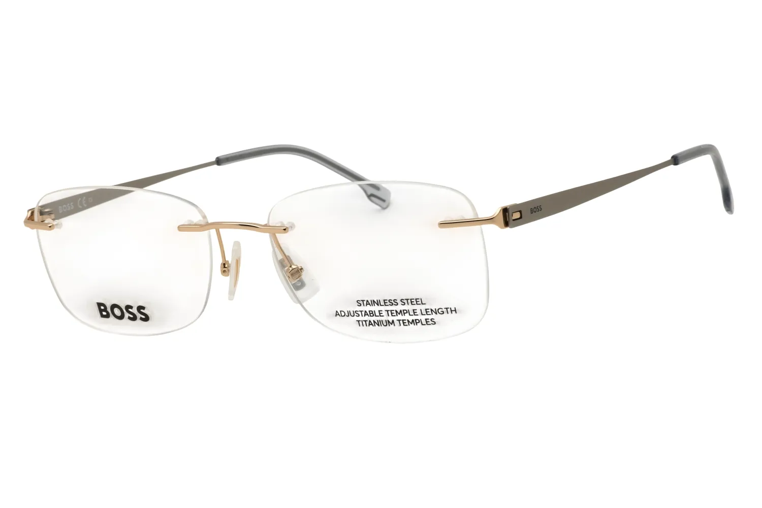 HUGO BOSS BOSS 1424 02F7 00 Eyeglasses Gold Grey 56mm Men