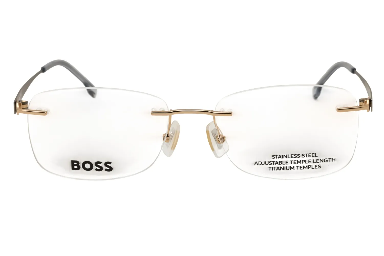 HUGO BOSS BOSS 1424 02F7 00 Eyeglasses Gold Grey 56mm Men 2