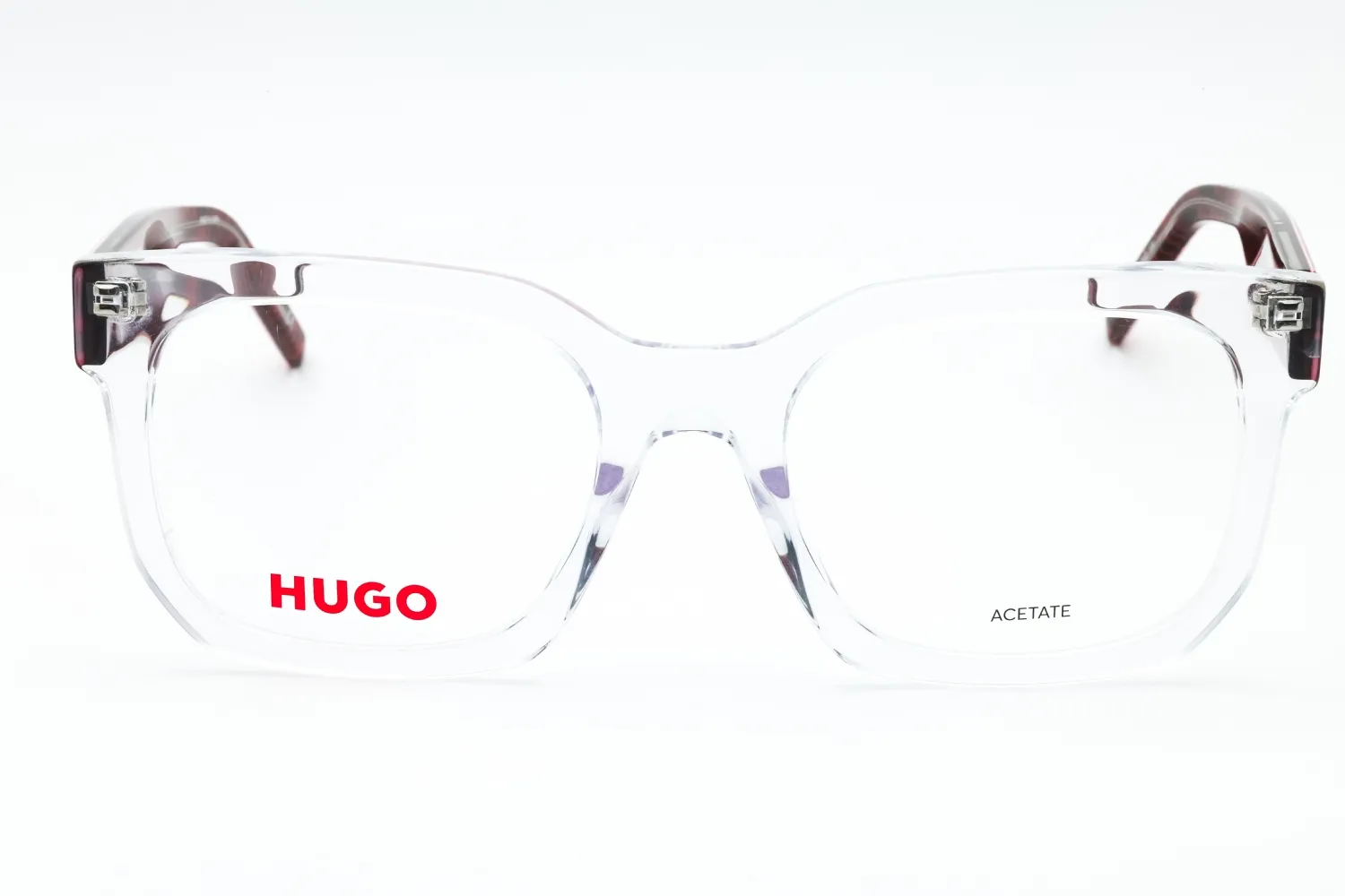 Hugo HG 1223 06XQ 00 Eyeglasses Crystal Red 53mm Men 2