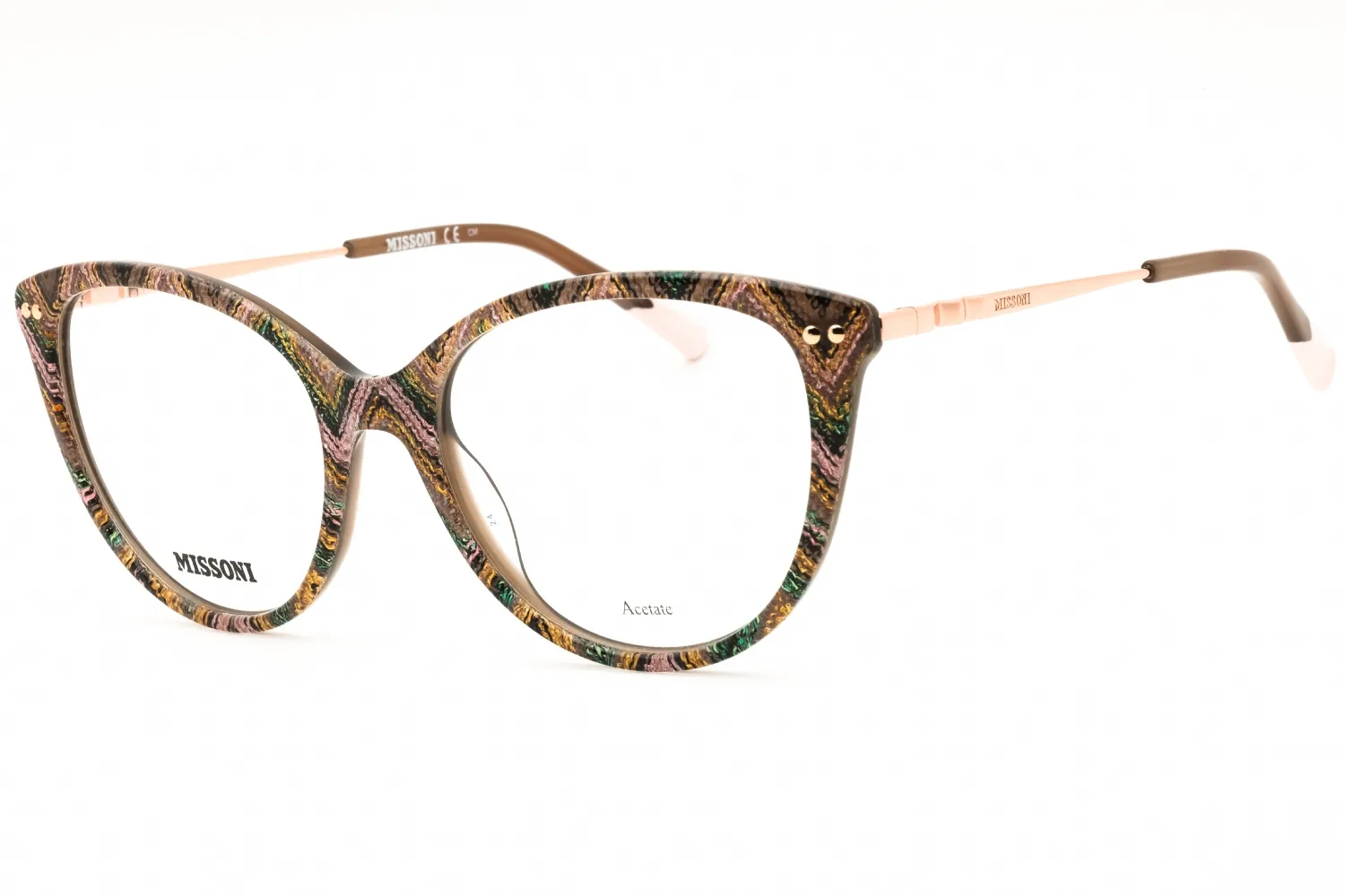 Missoni MIS 0109 01UK 00 Eyeglasses Ptbrwngrn 54mm Women