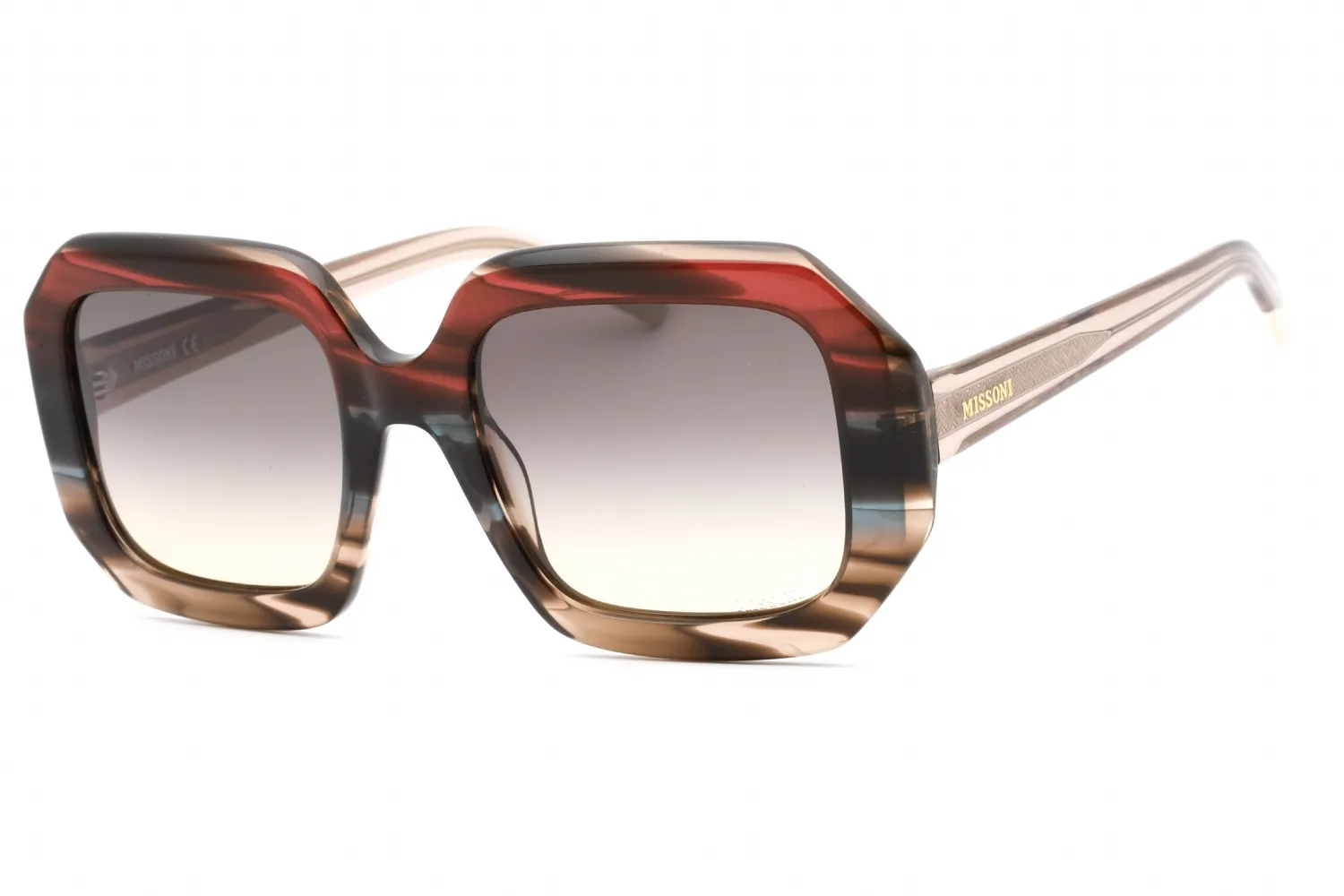 Missoni MIS 0113/S 3XH GA Sunglasses Brown Horn Red 53mm Women