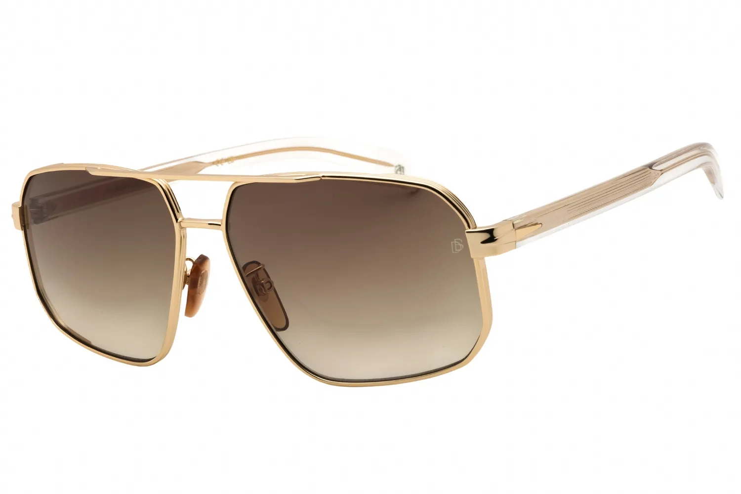 David Beckham DB7102/S 0LOJ HA Sunglasses Gold Crystal 61mm Men