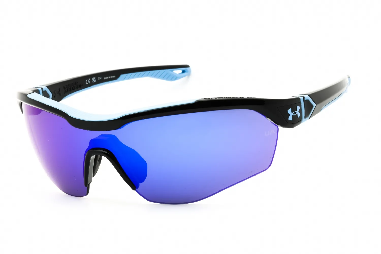 UNDER ARMOUR UA YARD PRO 0D51 W1 Sunglasses Blk Blue B 99mm Men