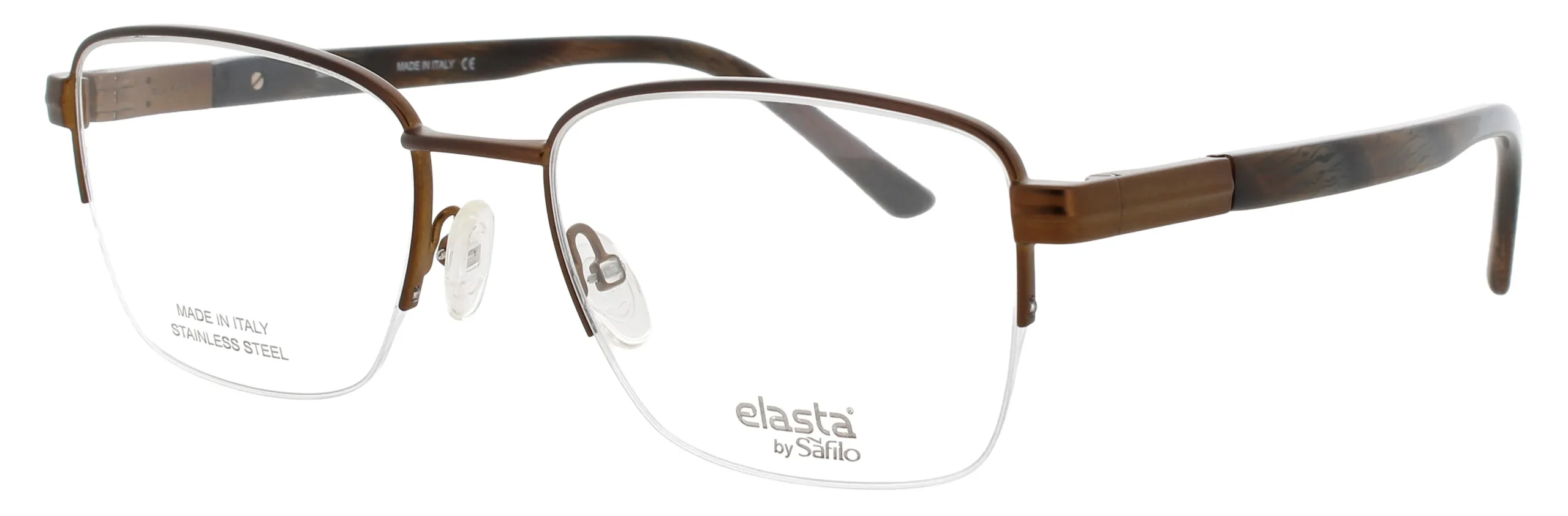Elasta E-3127 R0Z Eyeglasses Dark Brown 55mm Men