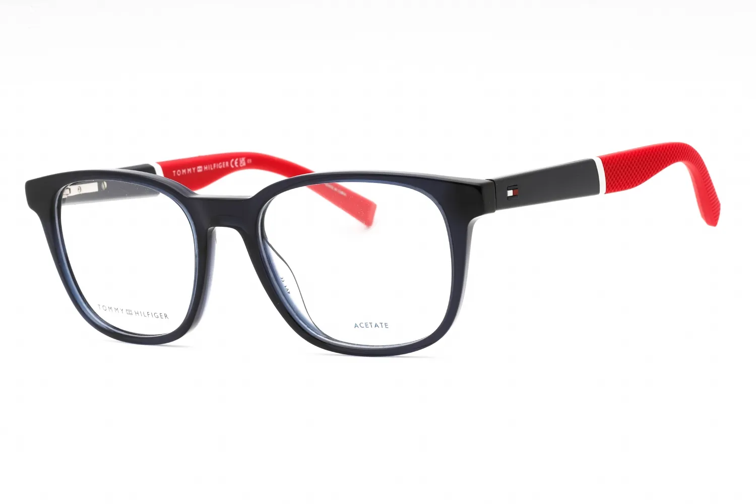 Tommy Hilfiger TH 1907 08RU 00 Eyeglasses Blue Red 51mm Men