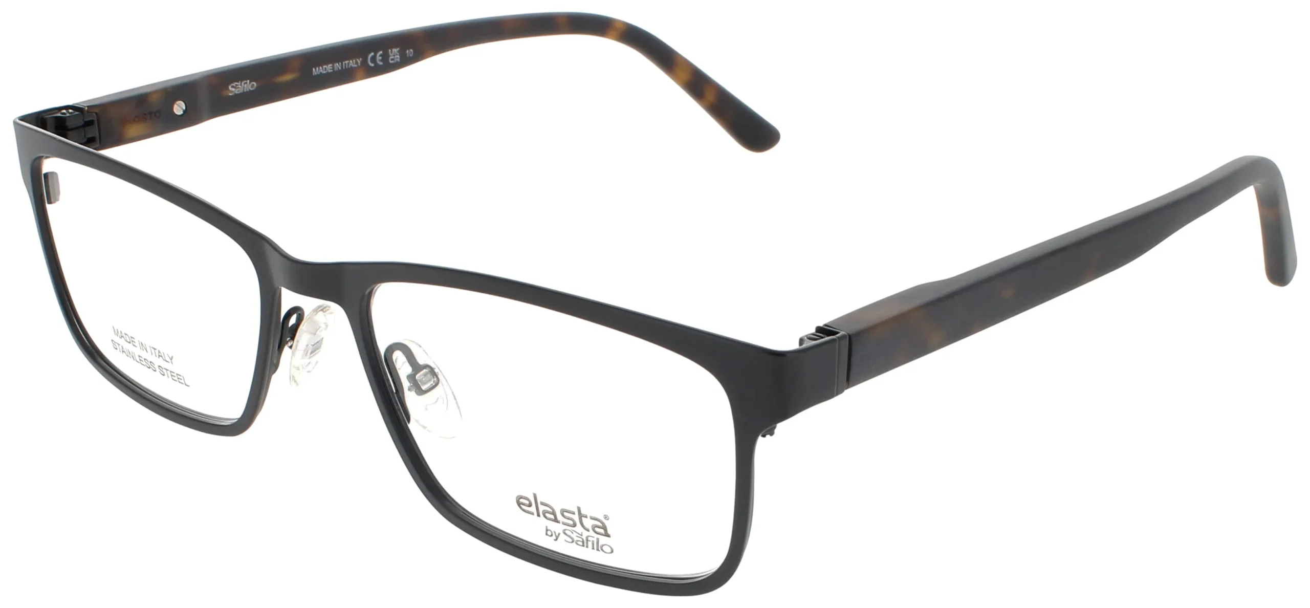 Elasta E 3128 0003 Eyeglasses Matte Black 56mm Men