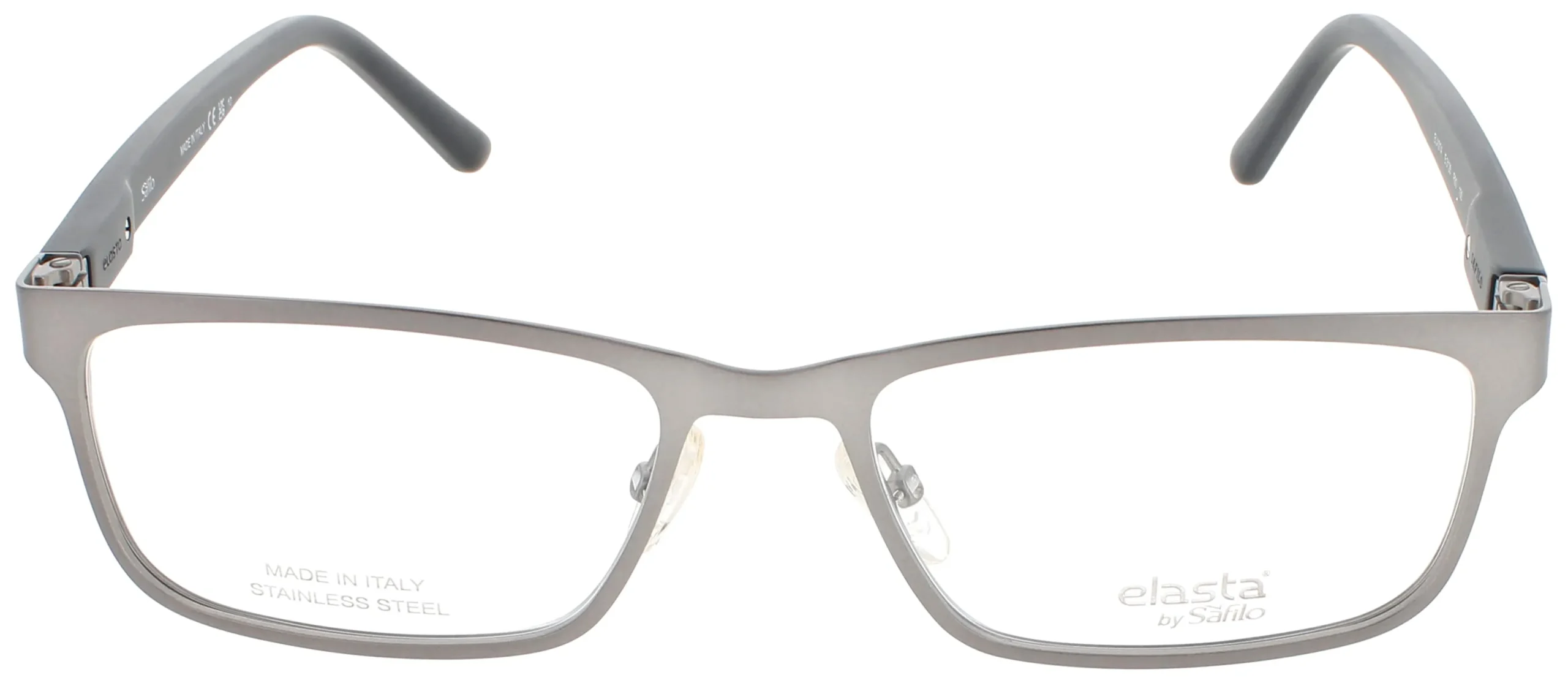 Elasta E 3128 0R80 Eyeglasses Matte Dark Ruthenium 56mm Men 2