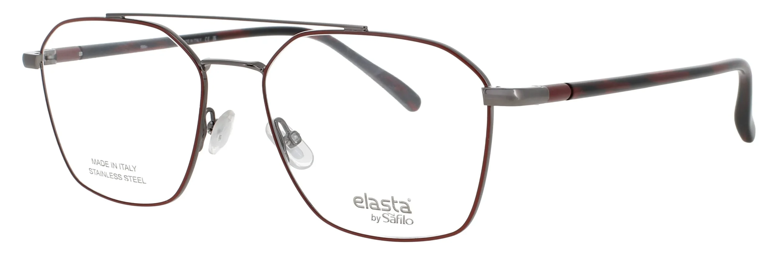 Elasta E-8001 C9A Eyeglasses Red 55mm Men