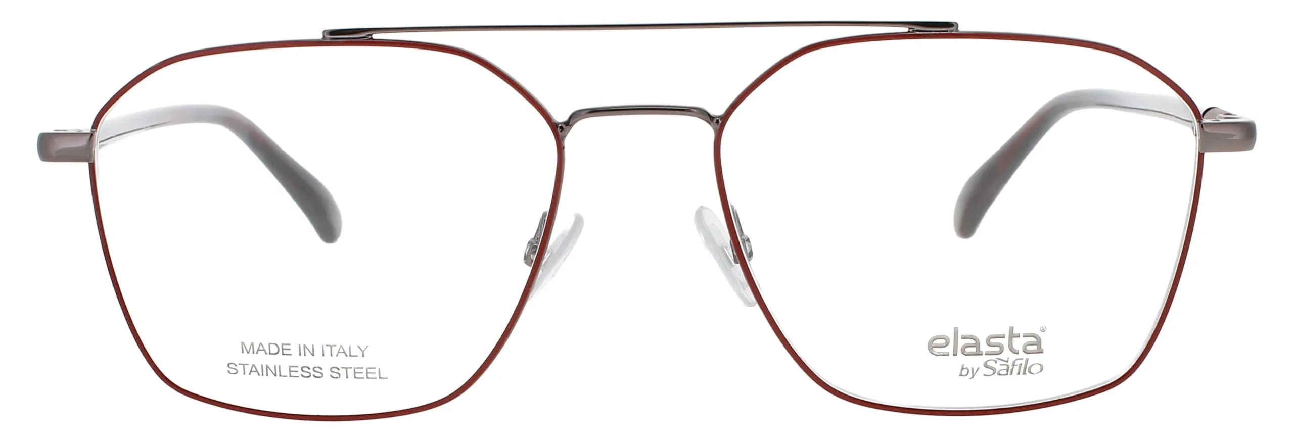 Elasta E-8001 C9A Eyeglasses Red 57mm Men 2