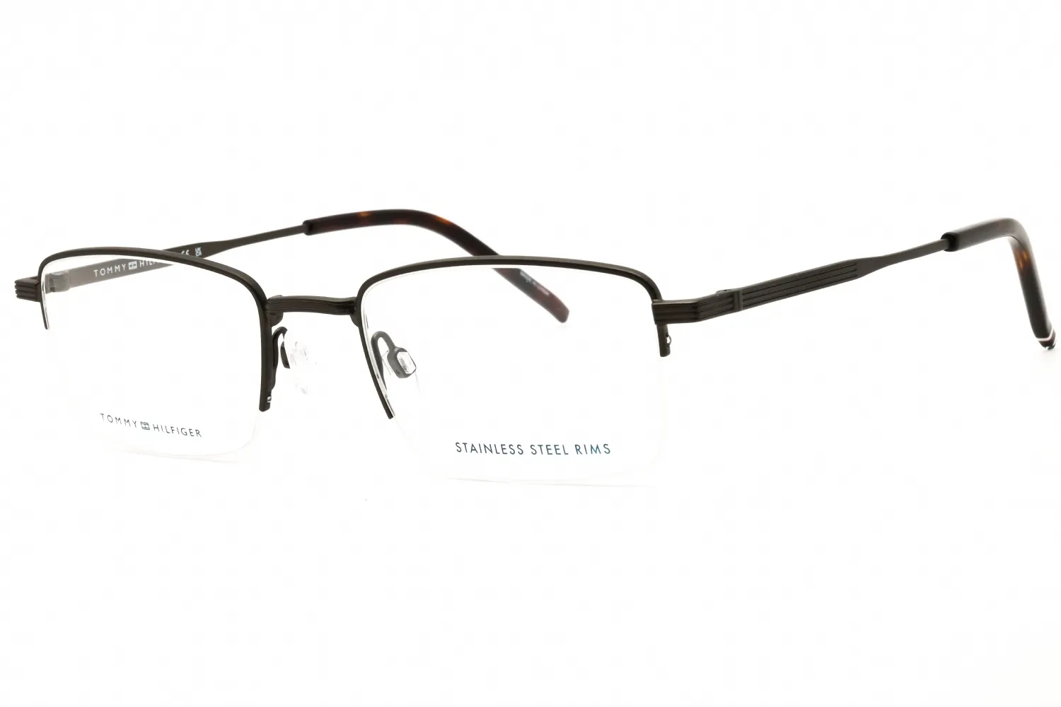 Tommy Hilfiger TH 2036 0SVK 00 Eyeglasses Matte Ruthenium Black 52mm Men