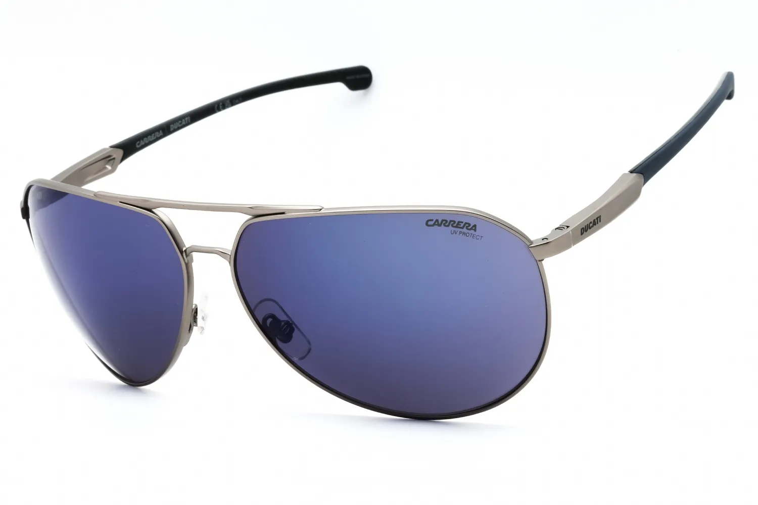 Carrera CARDUC 030/S 0V6D XT Sunglasses Matte Dark Ruthenium Blue 67mm Men