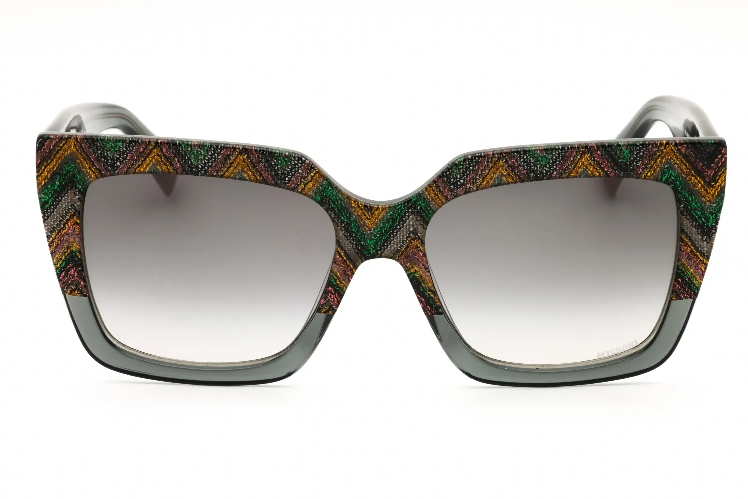 Missoni MIS 0147/S RGK Sunglasses Grey Pattern Green 55mm Women 2