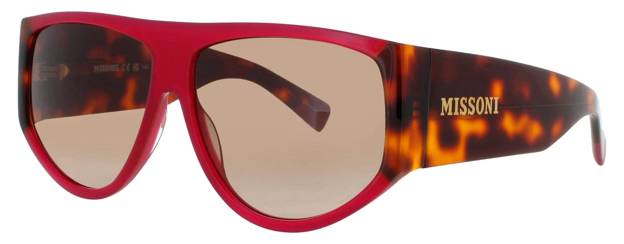 Missoni MIS-0165/S 4KQ Sunglasses Cyclamen Red Tortoise 61mm Women