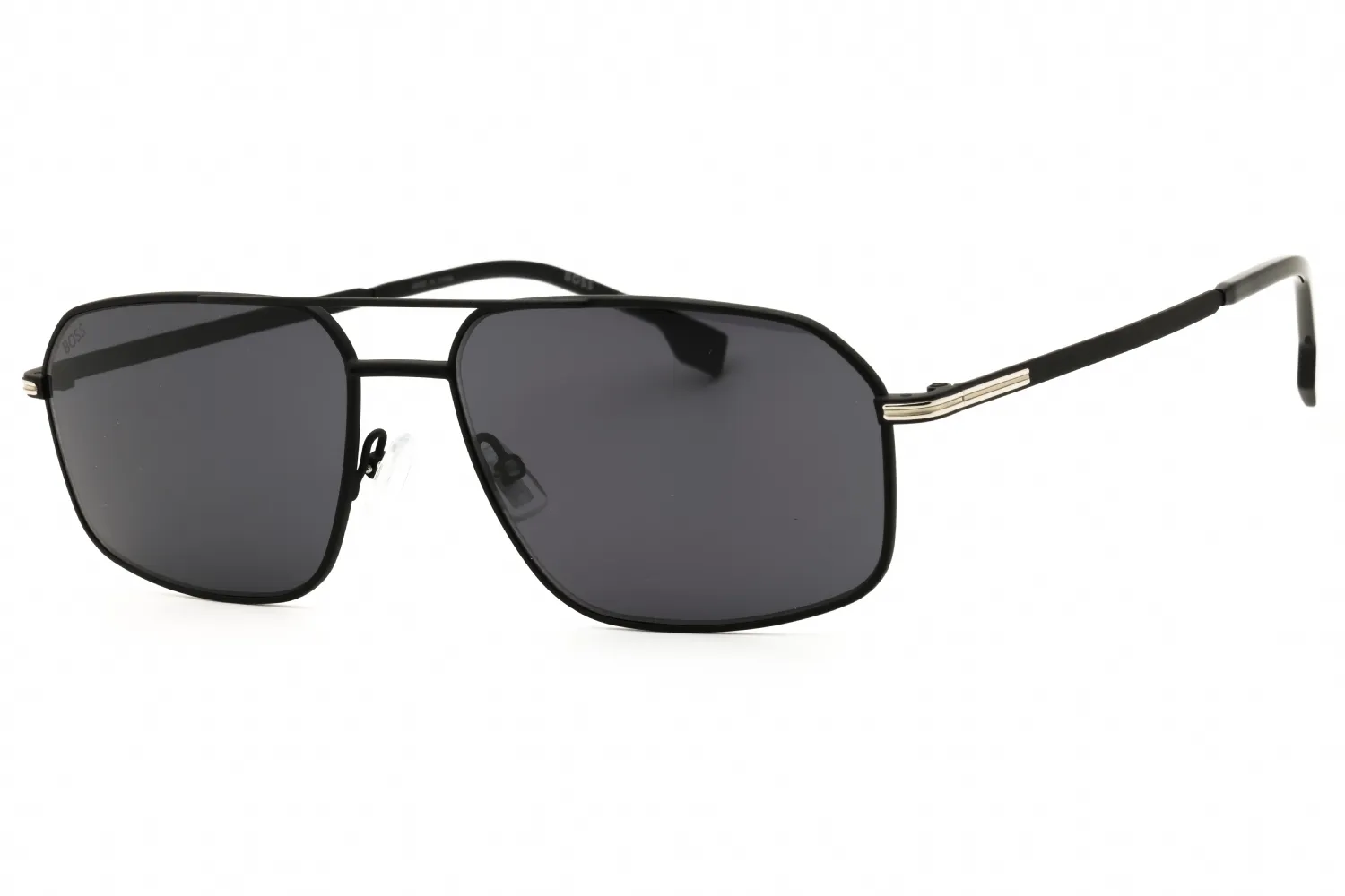 HUGO BOSS BOSS 1603/S 0124 IR Sunglasses Matte Black Silver 58mm Men