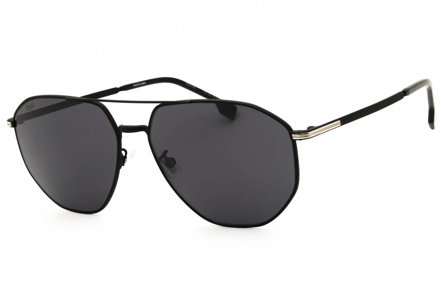 HUGO BOSS BOSS 1612/F/SK 0124 IR Sunglasses Matte Black Silver 61mm Men