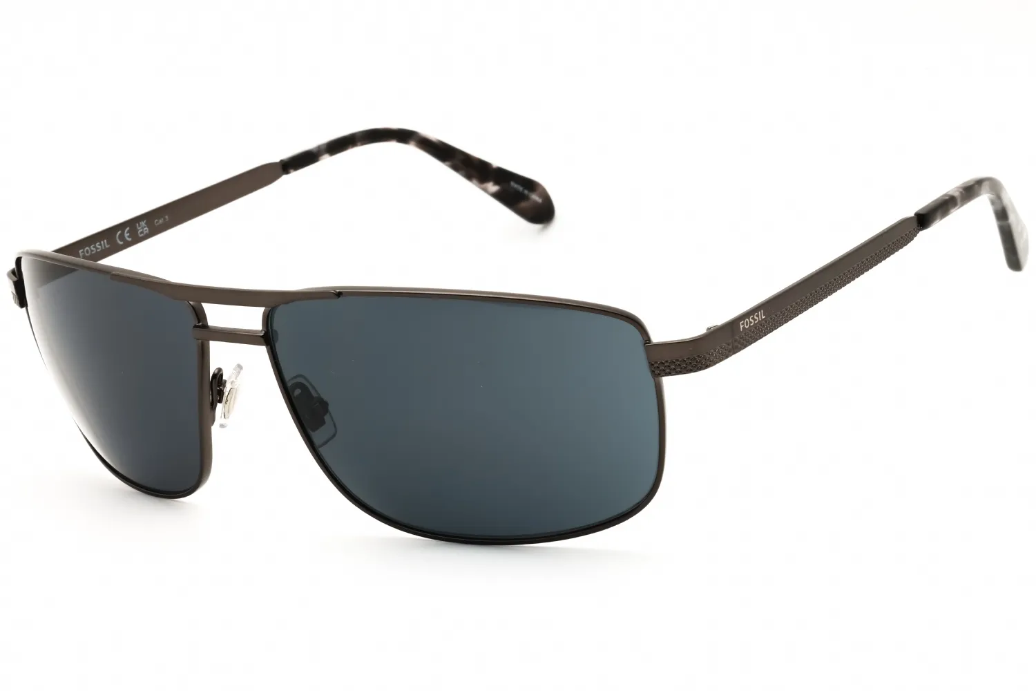 Fossil FOS 2141/S 0R80 IR Sunglasses Mtdk Ruthenium 63mm Men