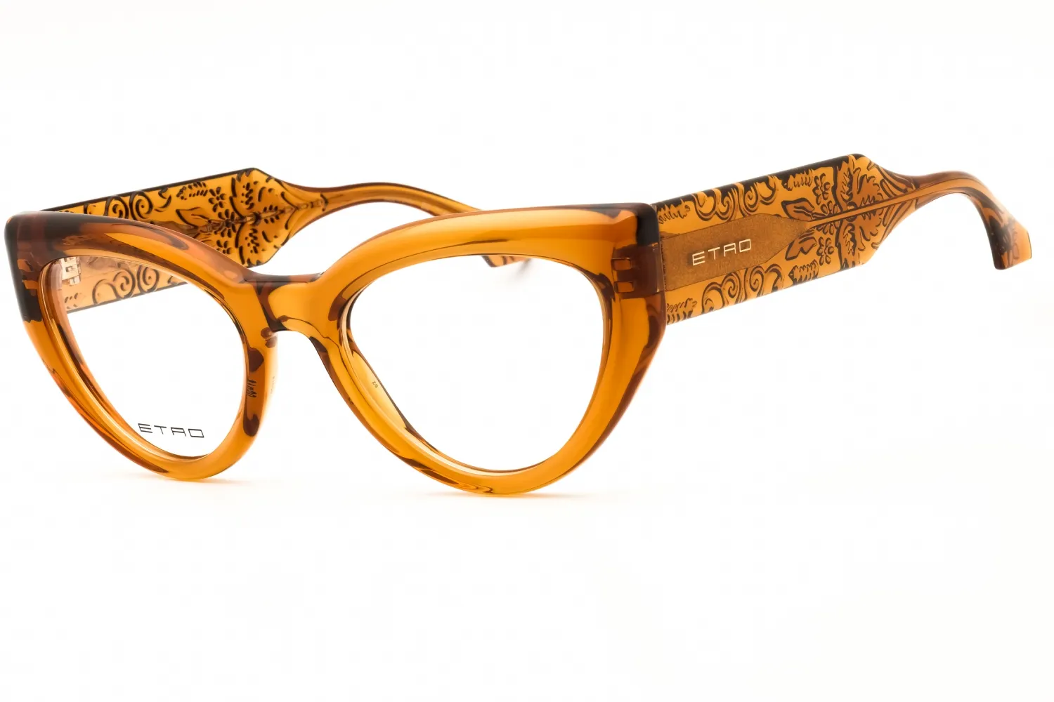 Etro 0018 0ETV 00 Eyeglasses Amber Gd 51mm Women