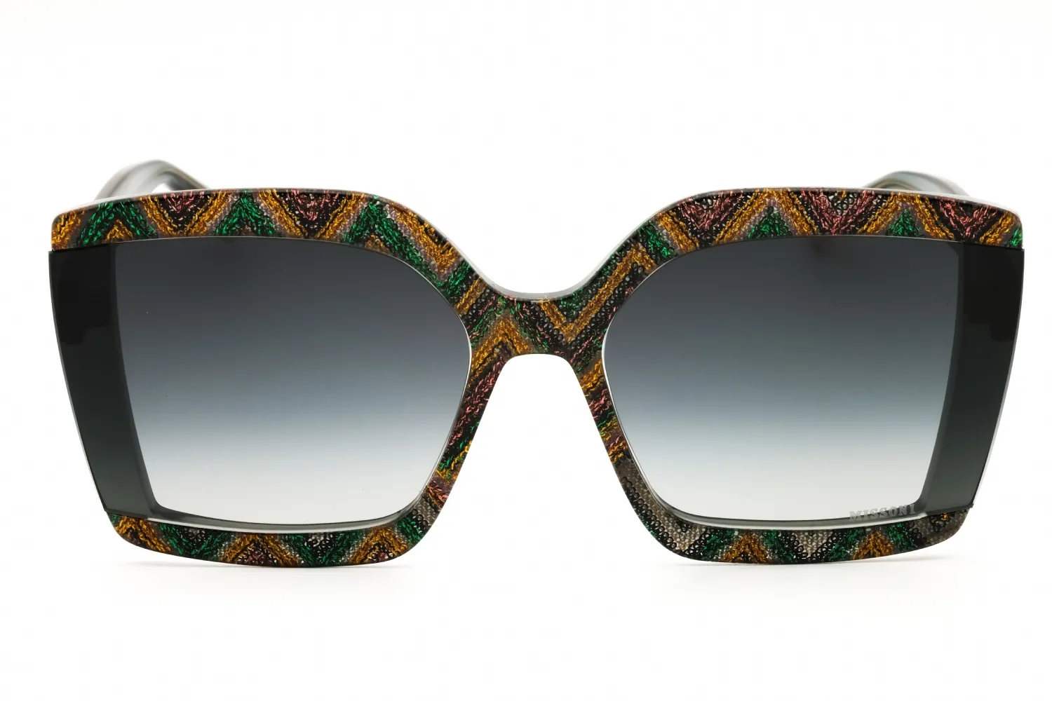 Missoni MIS 0186/S RGK Sunglasses Grey Pattern Green 62mm Women 2