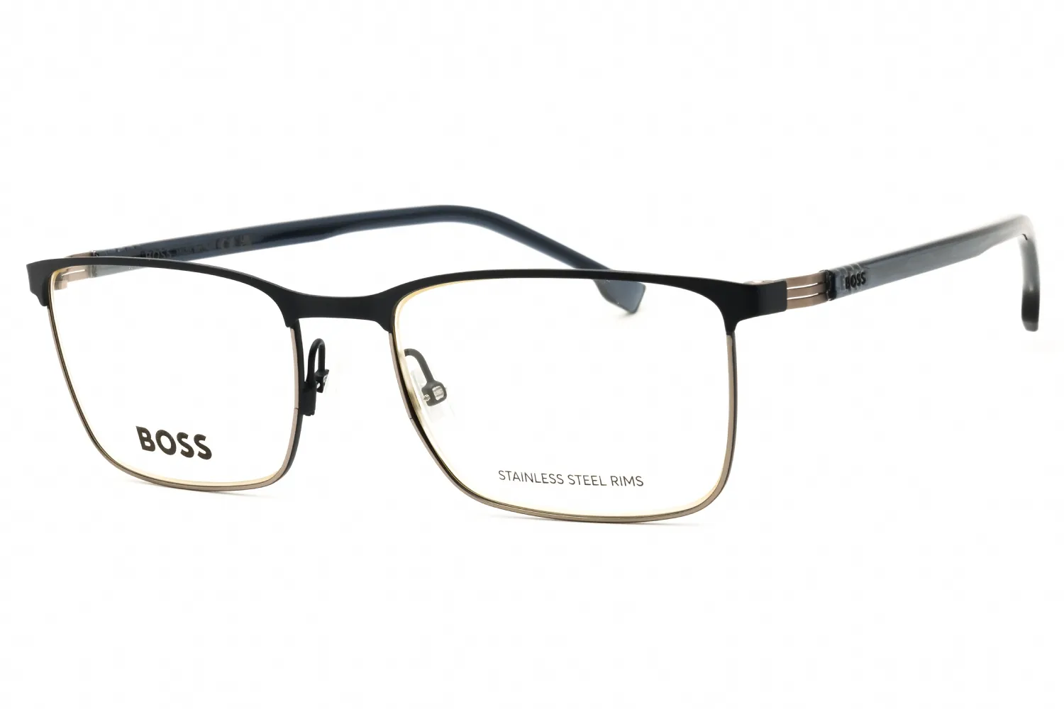 HUGO BOSS BOSS 1637 0KU0 00 Eyeglasses Mtblu Ruth 56mm Men