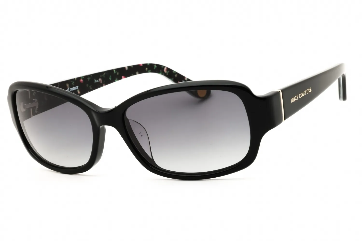 Juicy Couture Ju 555/F/S 0807 Y7 Sunglasses Black Floral 55mm Women