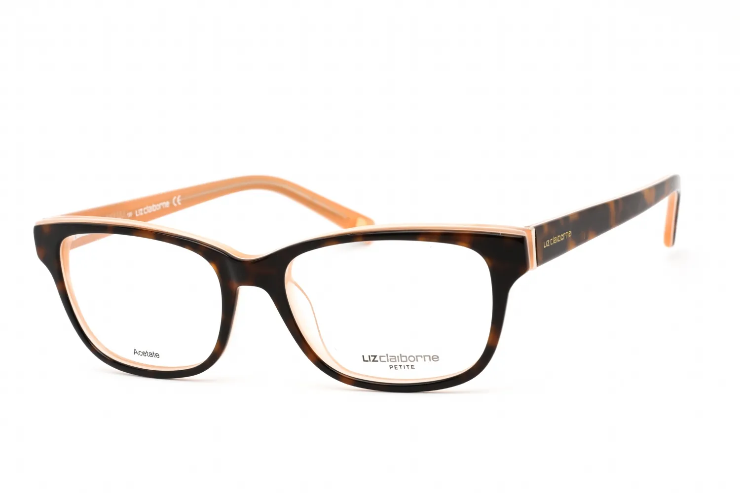 Liz Claiborne L 437 0DM9 00 Eyeglasses Tortoise Peach 50mm Women