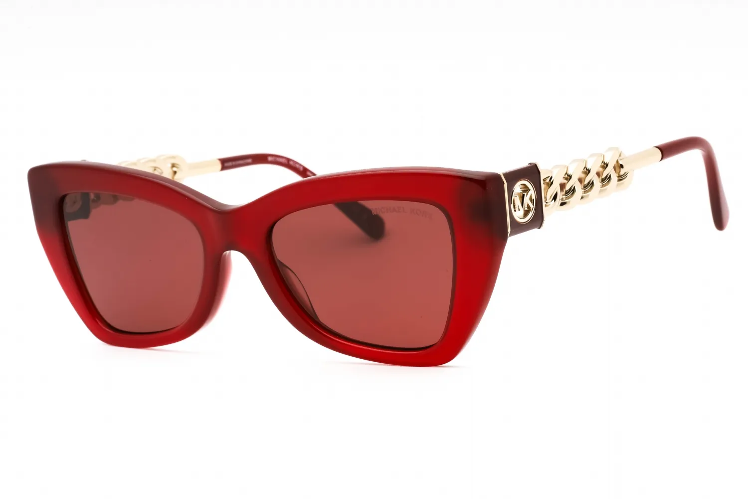 Michael Kors 0MK2205 394975 Sunglasses Transparent Dark Red 52mm Women