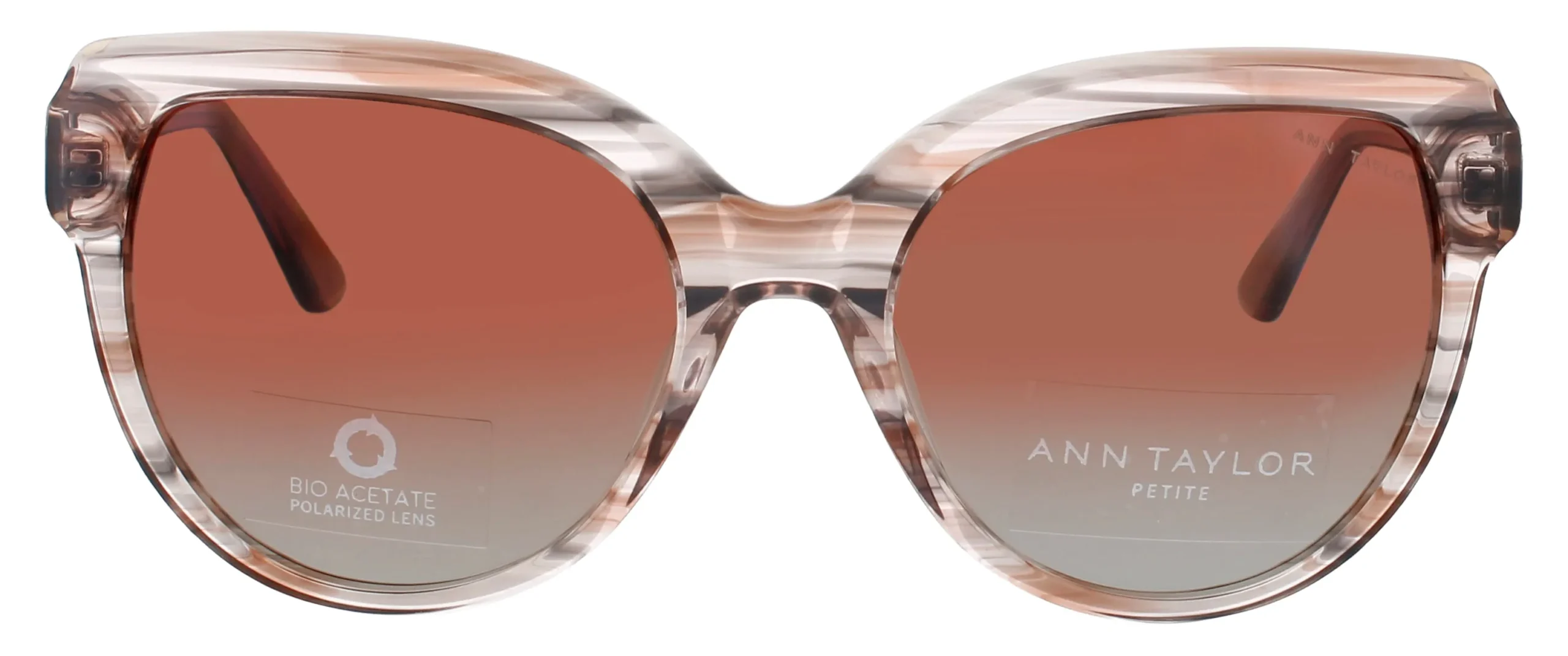 Ann Taylor ATP921 C02 Sunglasses Blush Horn 50mm Women 2