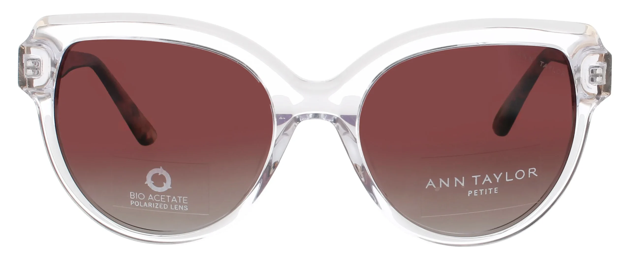 Ann Taylor ATP921 C03 Sunglasses Crystal Blush 50mm Women 2