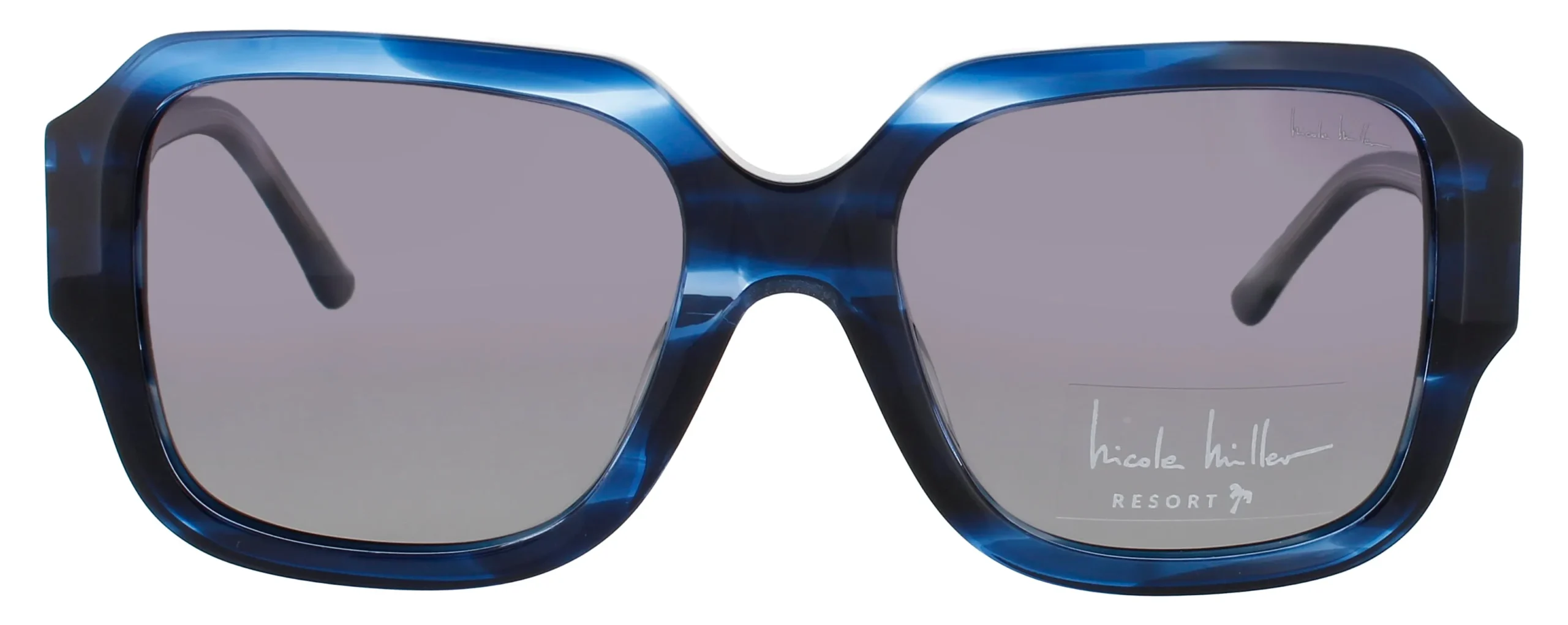 Nicole Miller SARDINIA C03 Sunglasses Blue Tortoise 55mm Women 2