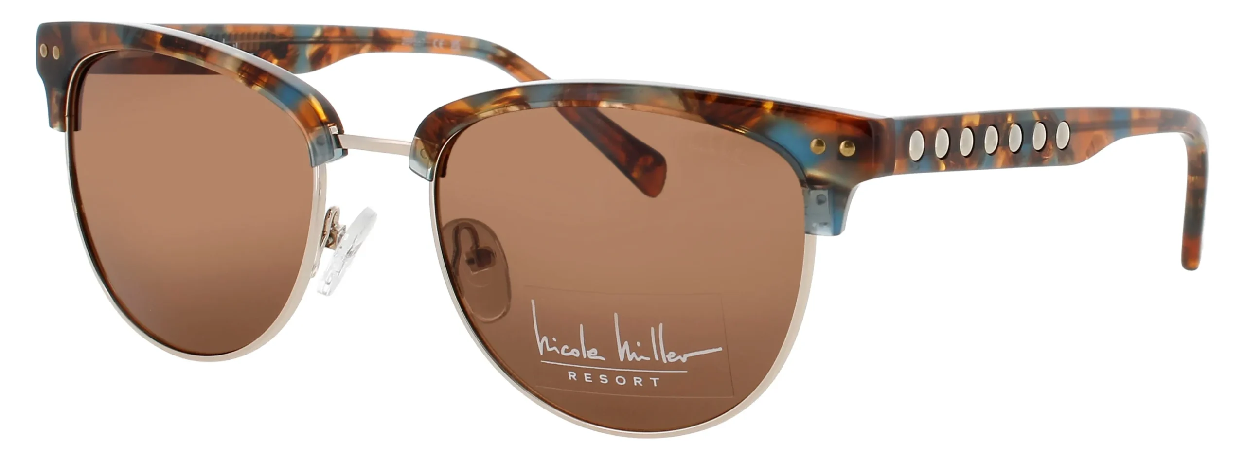 Nicole Miller ST PIERRE C03 Sunglasses Multi Brown 53mm Women