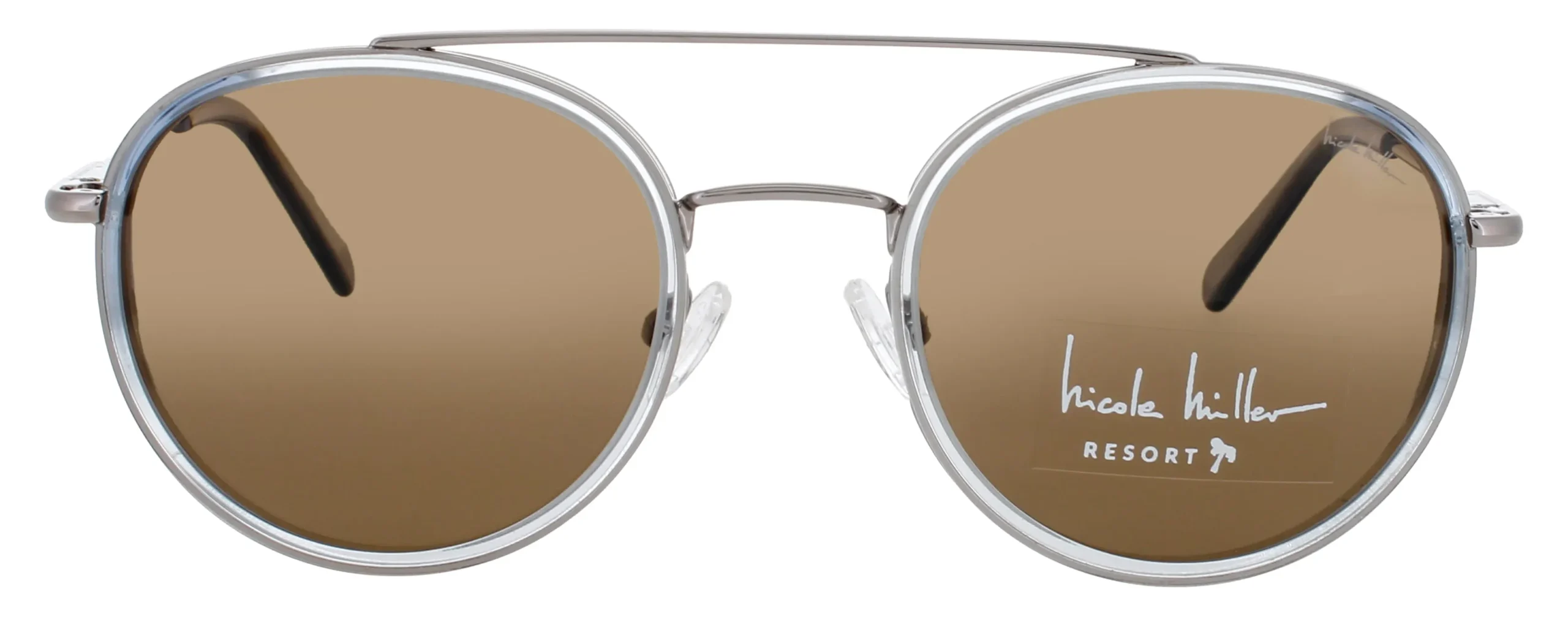 Nicole Miller PUNTA CANA C02 Sunglasses Gunmetal 50mm Women 2