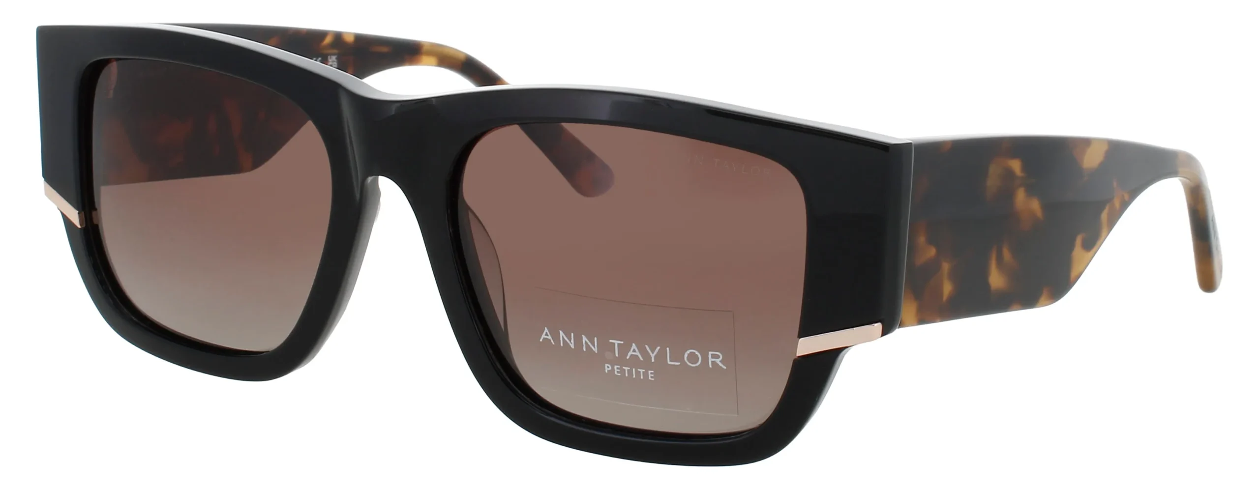 Ann Taylor ATP930 C01 Sunglasses Black Tortoise 51mm Women
