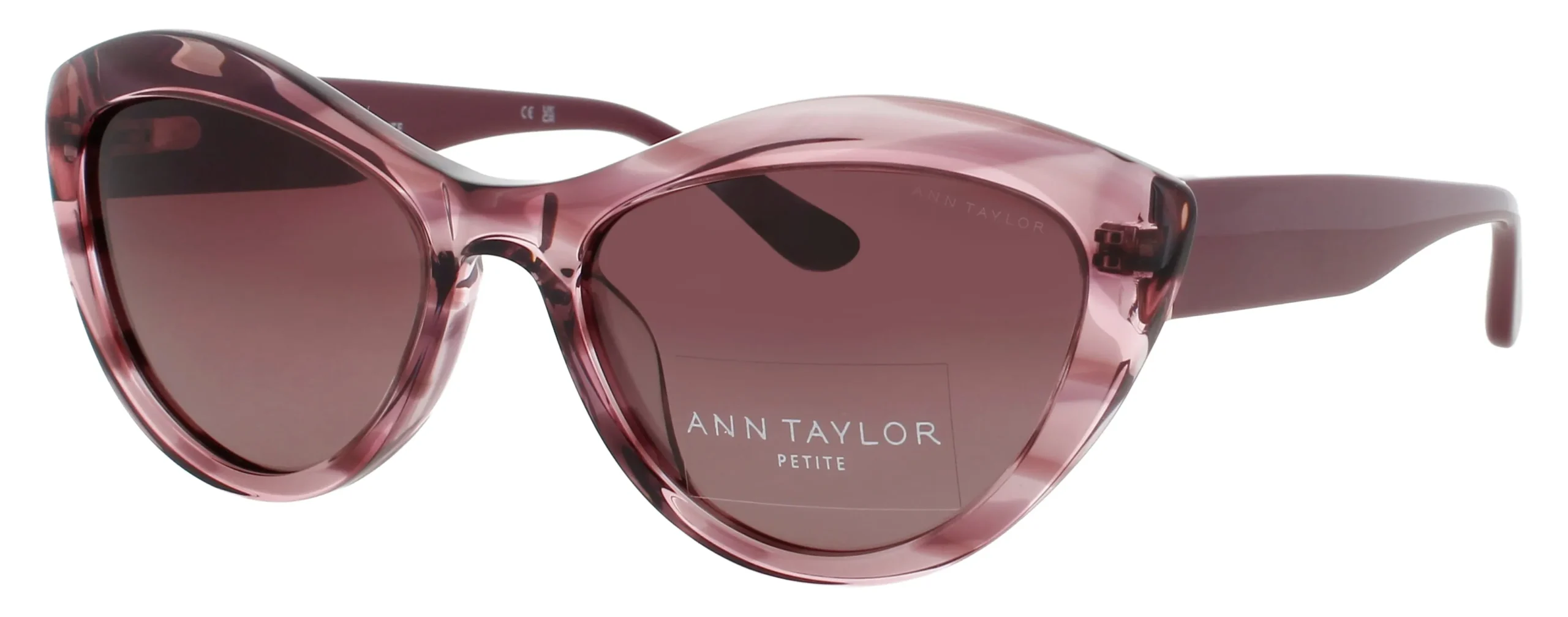 Ann Taylor ATP931 C02 Sunglasses Rose Horn 52mm Women