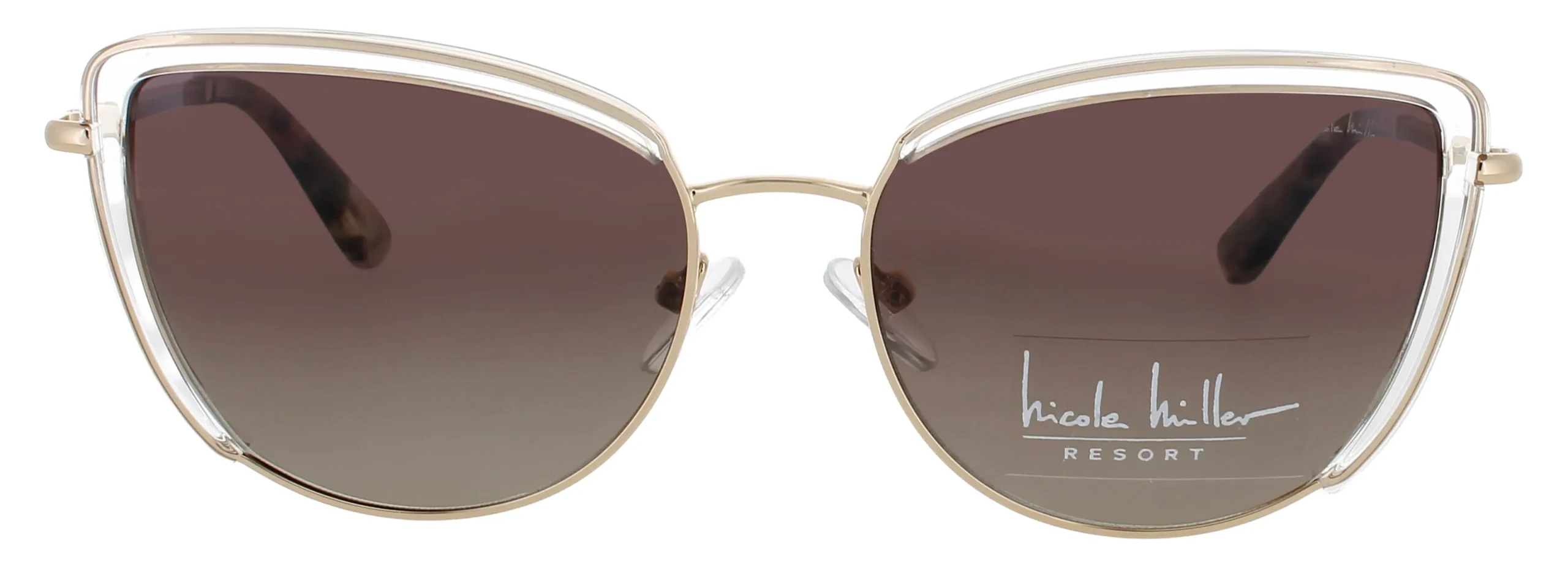 Nicole Miller MONTE CARLO C01 Sunglasses Crystal 54mm Women 2