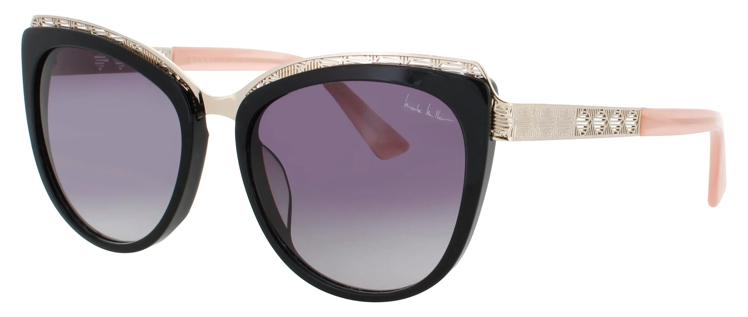 Nicole Miller TULIP C01 Sunglasses Black Coral 55mm Women