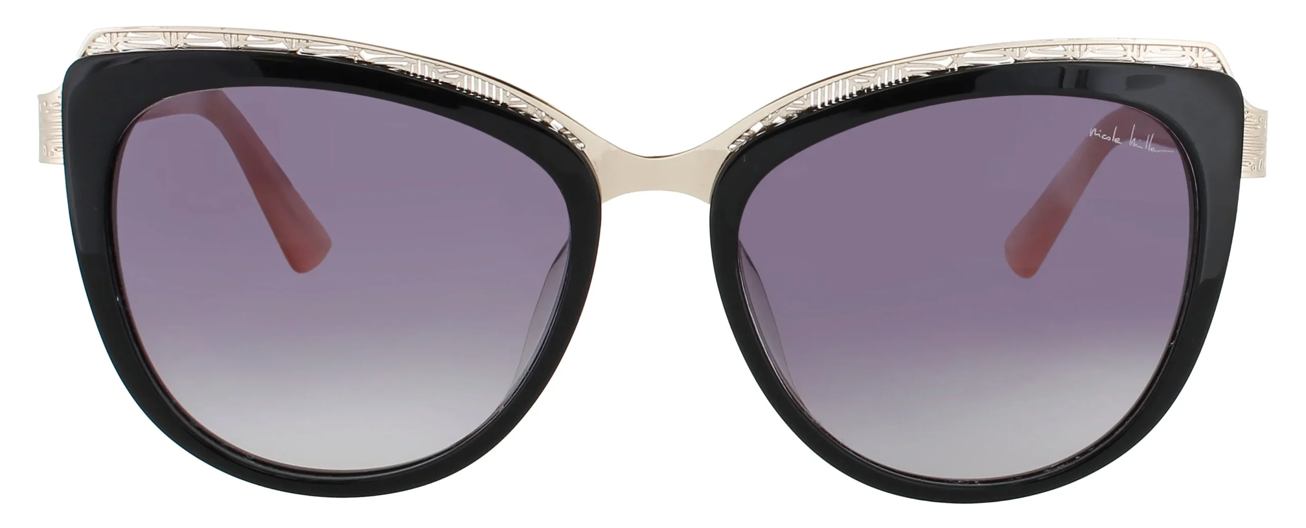 Nicole Miller TULIP C01 Sunglasses Black Coral 55mm Women 2