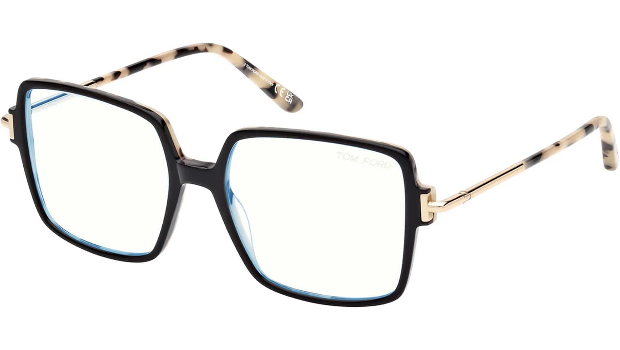 Tom Ford FT5915B 005 Eyeglasses Black 53mm Women