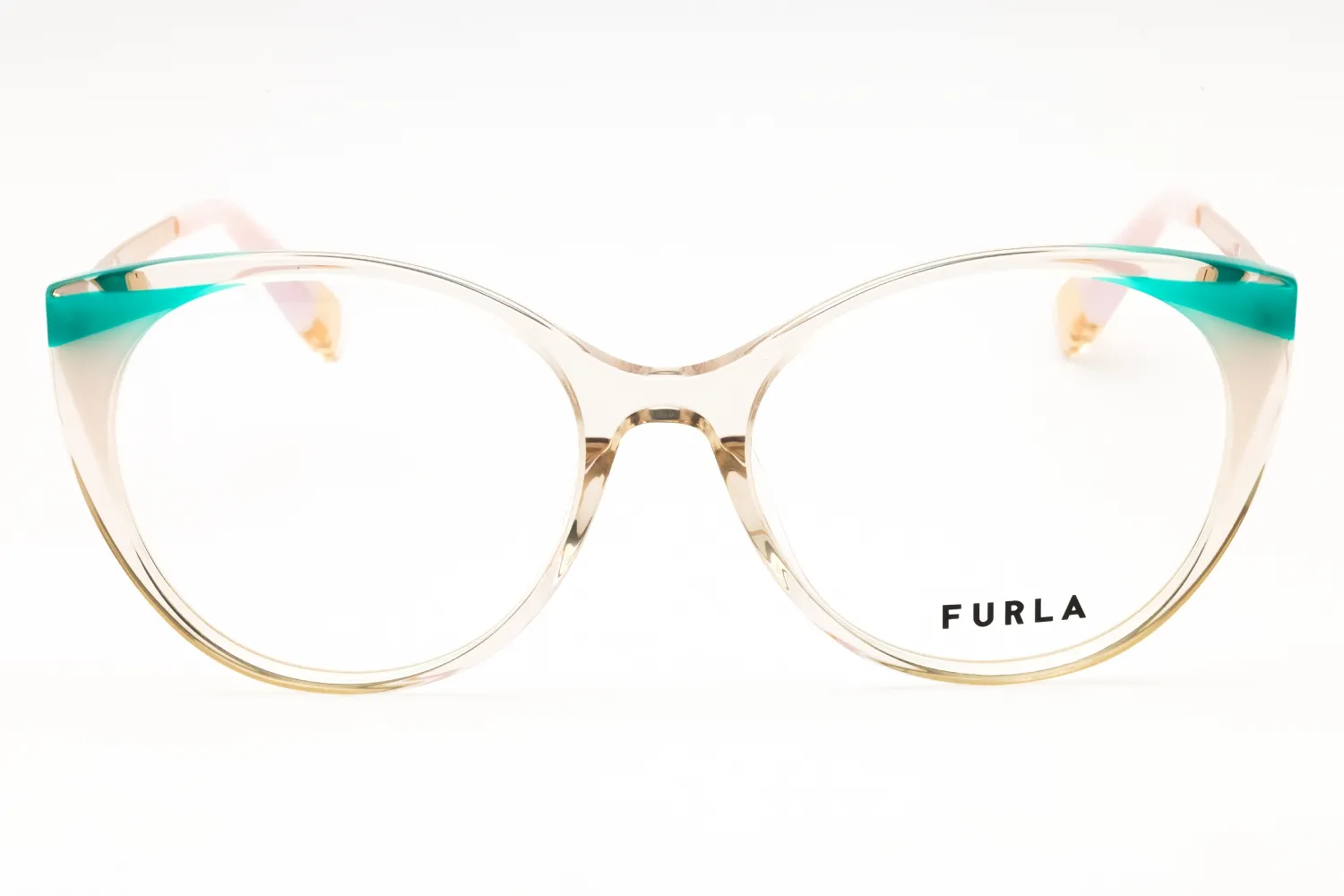 Furla VFU722V 06PP Eyeglasses Shiny Transparent Old Rose 53mm Women 2