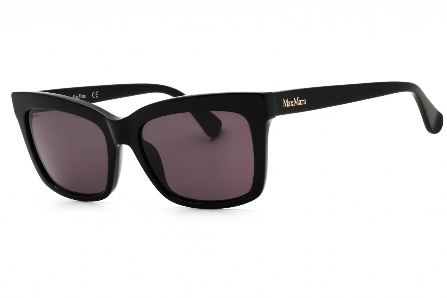 Max Mara MM0010 01A Sunglasses Shiny Black 55mm Women