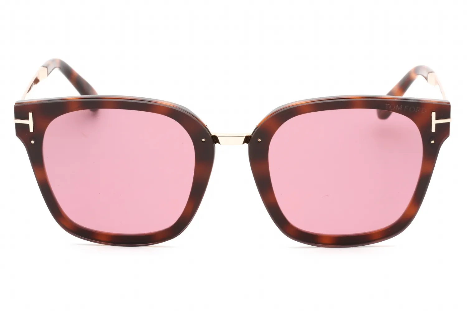 Tom Ford FT1014 52Y Sunglasses Shiny Dark Havana 68mm Women 2