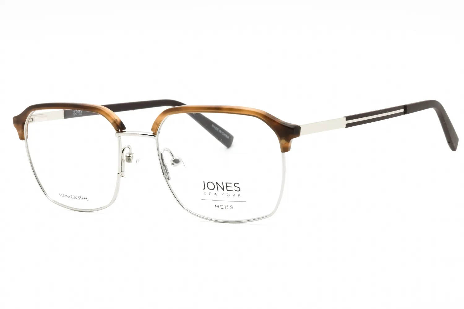 Jones New York VJOM370 0BRH Eyeglasses Brown Horn 53mm Men