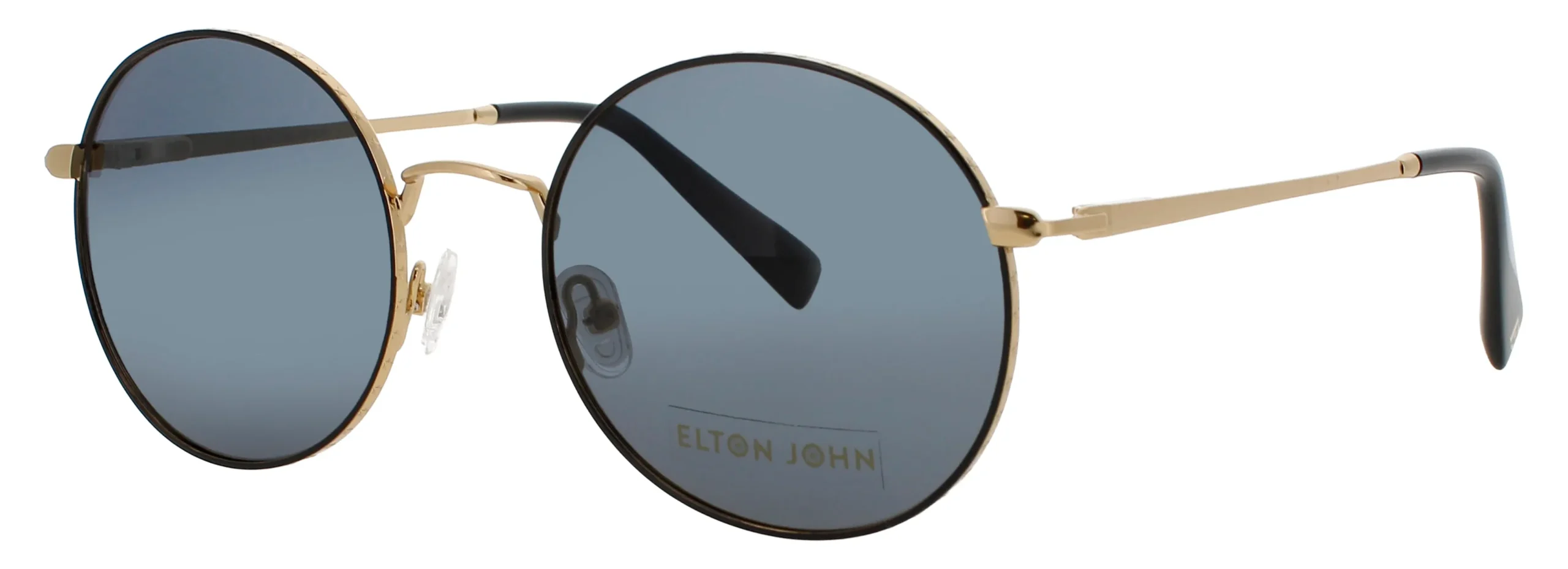 Elton John MALIBU SGDBK Sunglasses Shiny Gold 54mm Unisex