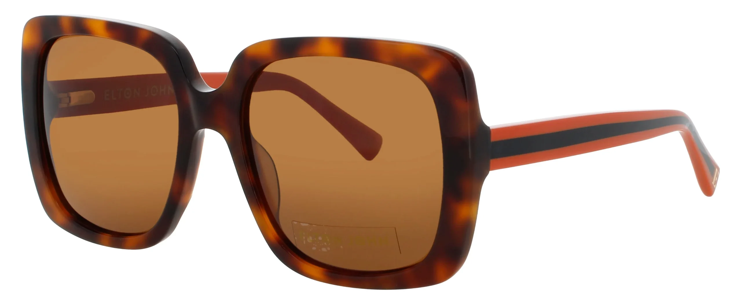 Elton John SUPERSTAR RTORT Sunglasses Tortoise Orange 55mm Women