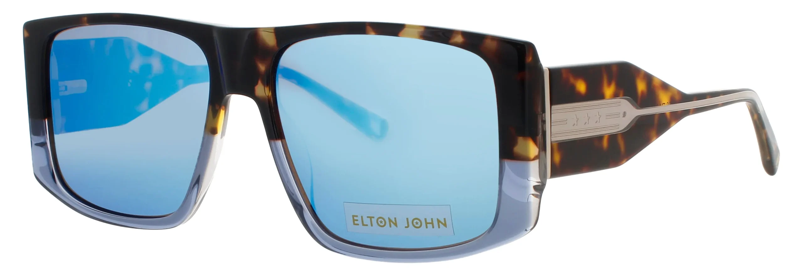 Elton John LUCKYSTAR 1 TRTBL Sunglasses Tortoise 58mm Women