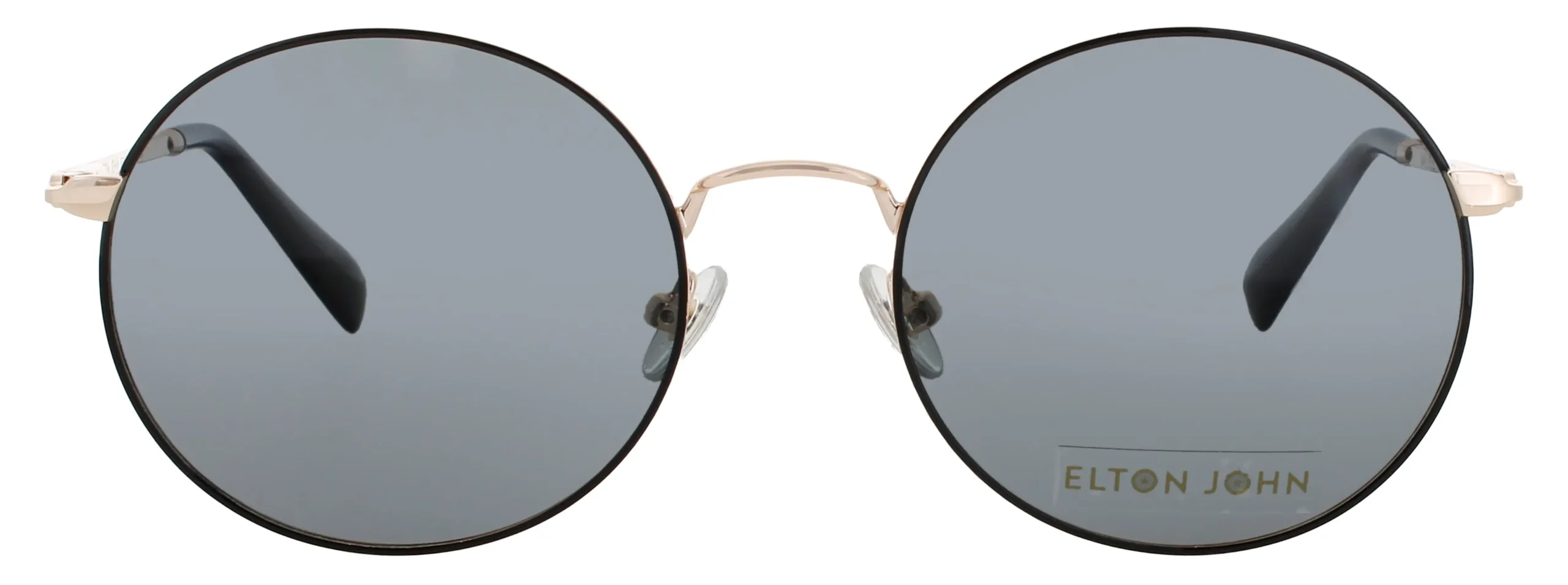 Elton John MALIBU SGDBK Sunglasses Black Gold 54mm Unisex 2