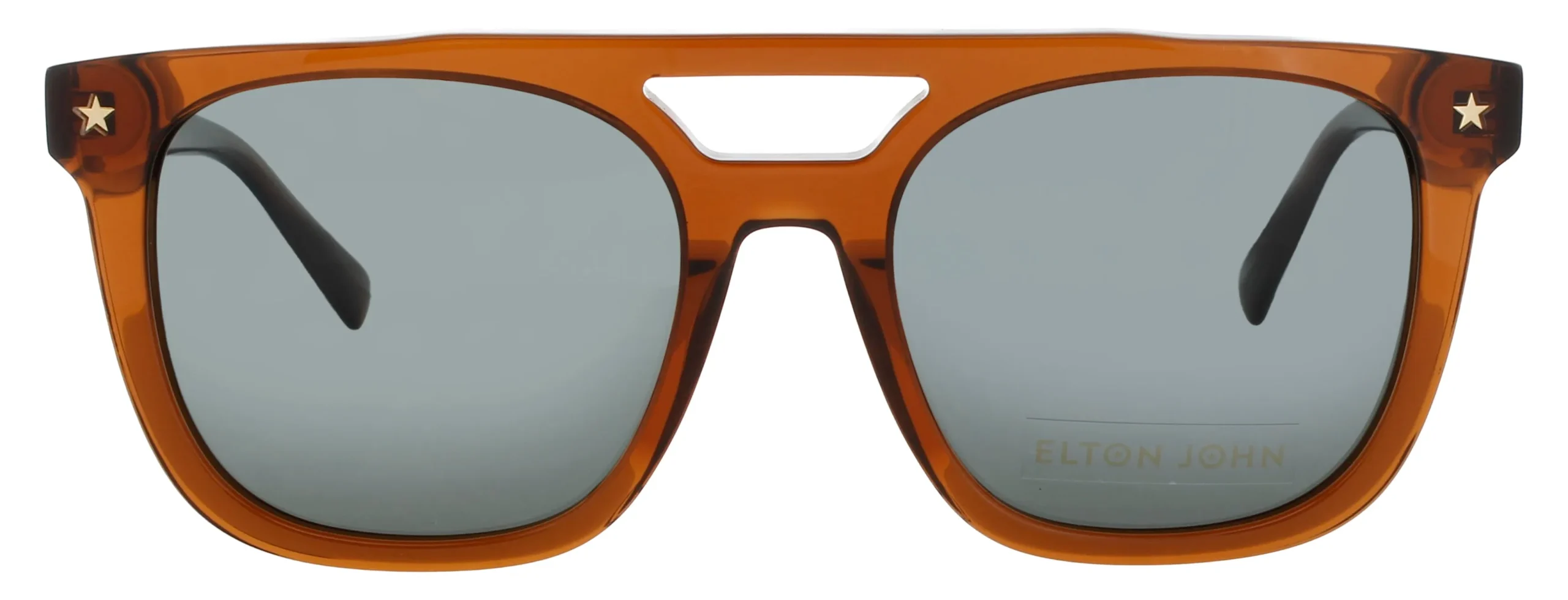 Elton John HIFI BRNCY Sunglasses Crystal Mocha 53mm Unisex 2